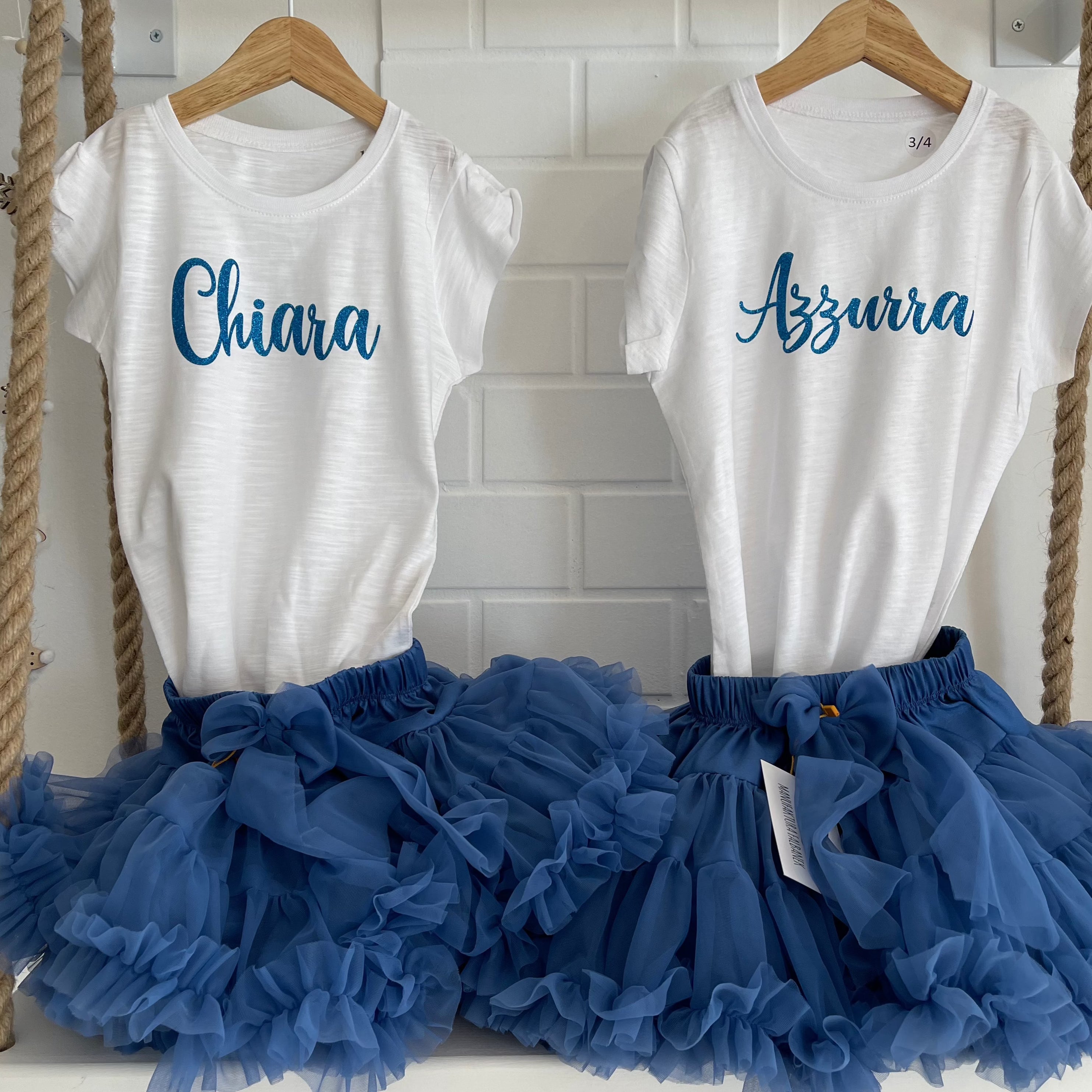 T-shirt bambina personalizzabile con nome e numero compleanno - Be Brave Boutique