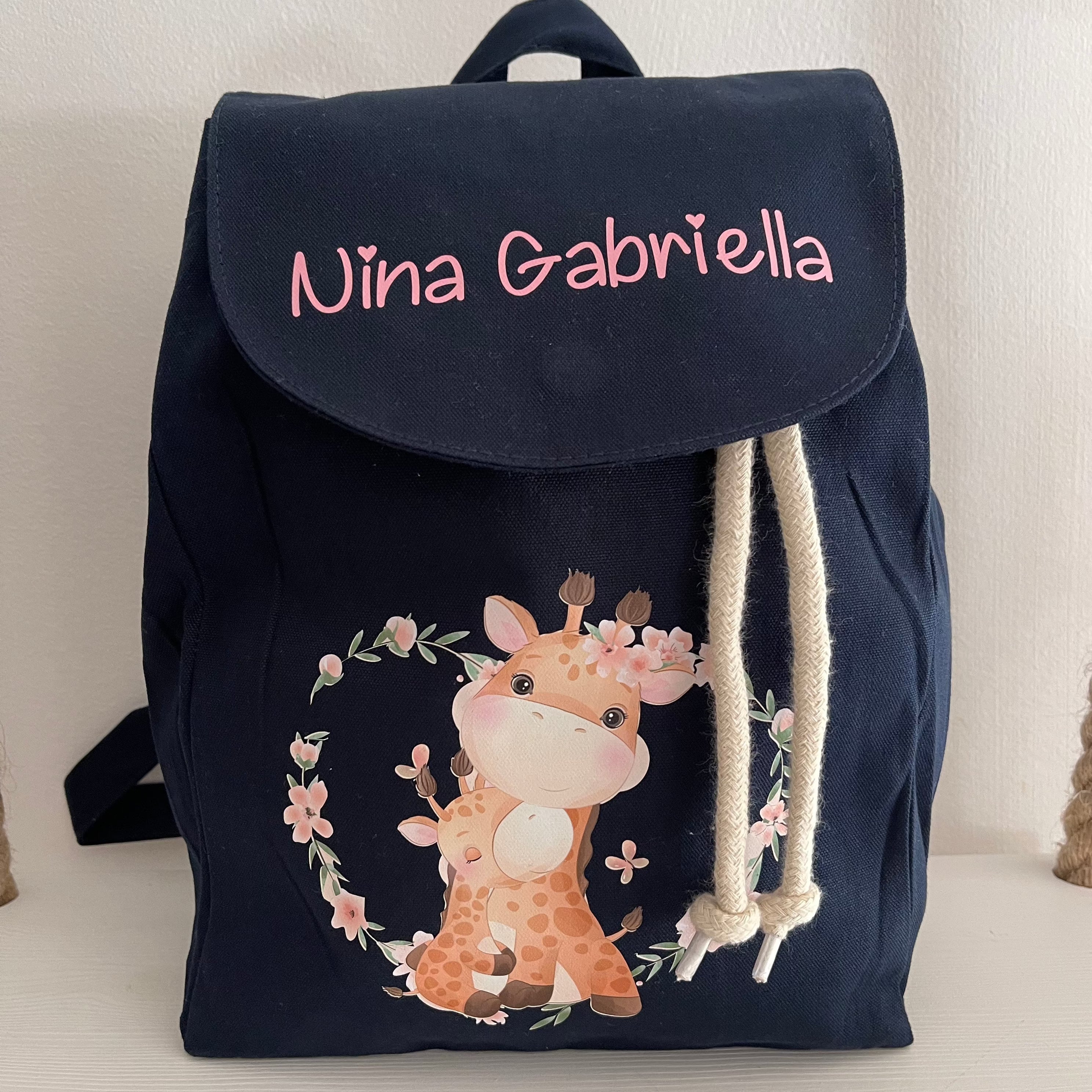 Mini Zaino in cotone Giraffine - Be Brave Boutique