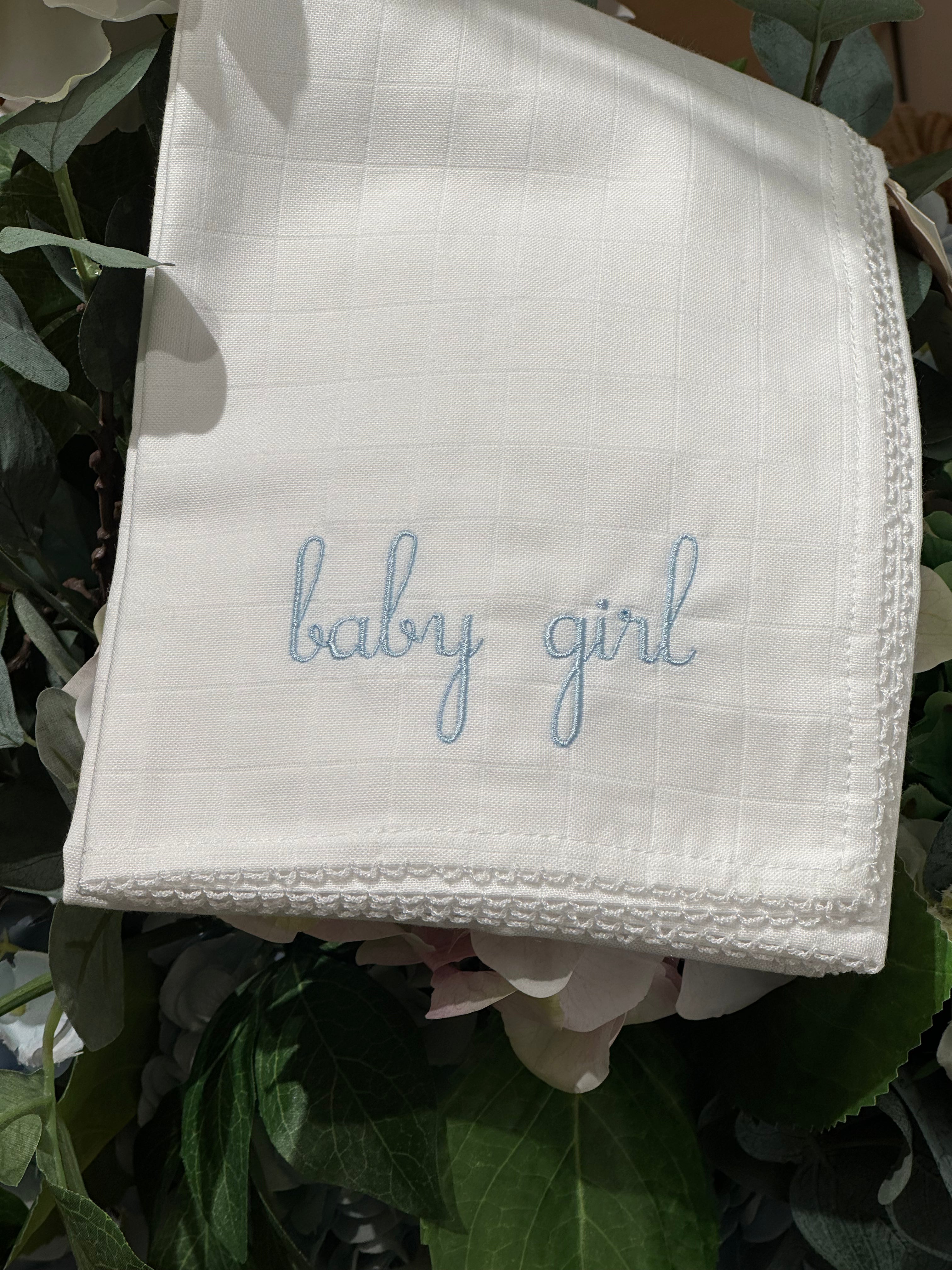 Mussola in Cotone Ricamata Baby Girl - Be Brave Boutique