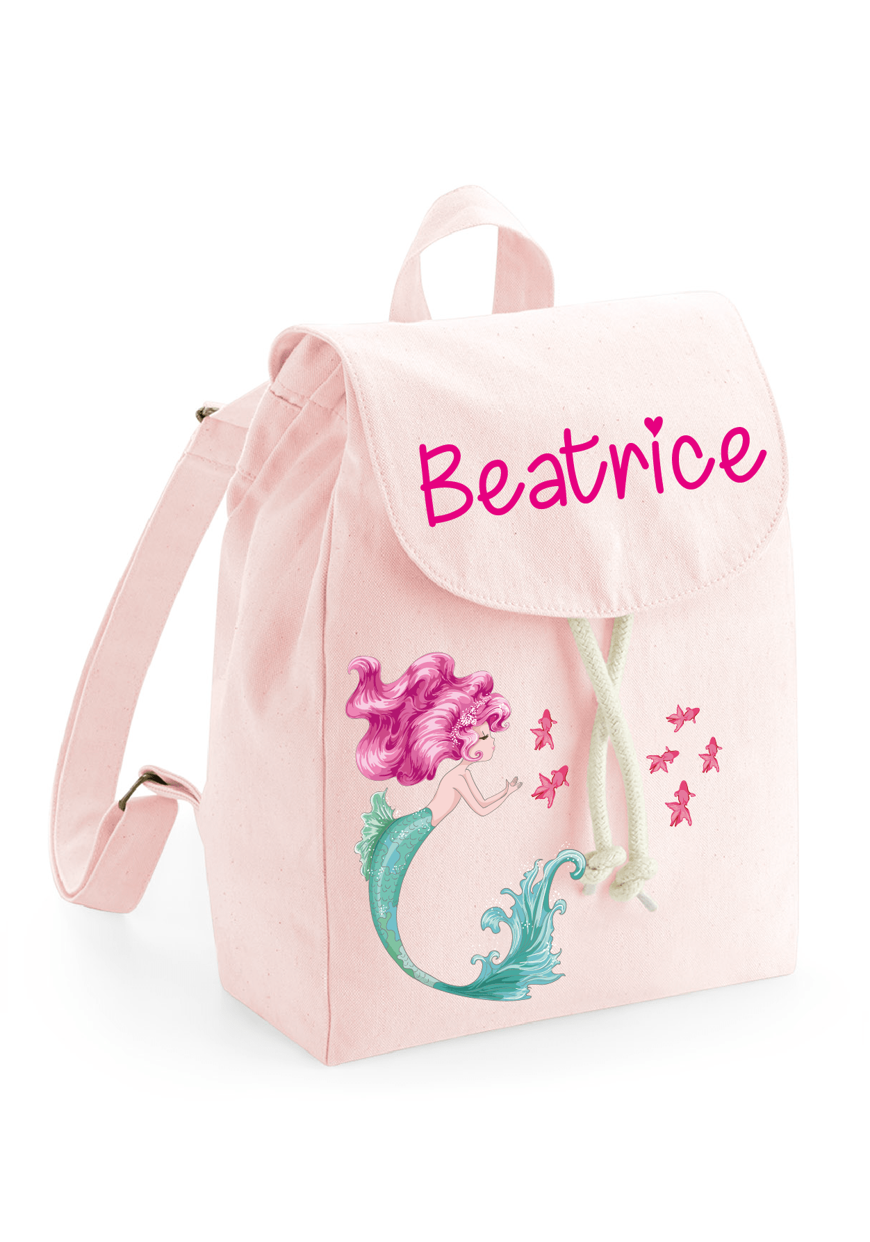 Mini Zaino in cotone sirenetta - Be Brave Boutique