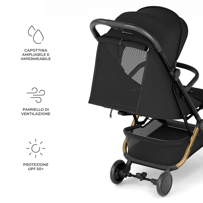 Passeggino per aereo PILOT 2 Nero - Be Brave Boutique