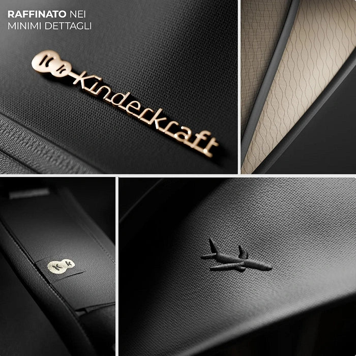Passeggino per aereo PILOT 2 Nero - Be Brave Boutique