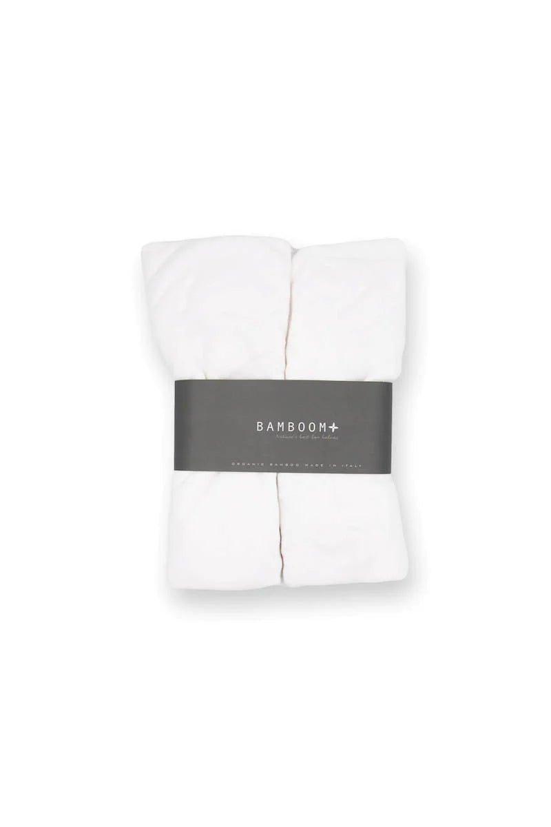 Lenzuolo con angoli - Coprimaterasso culla - 2pz 80x40cm - Bianco - Be Brave Boutique