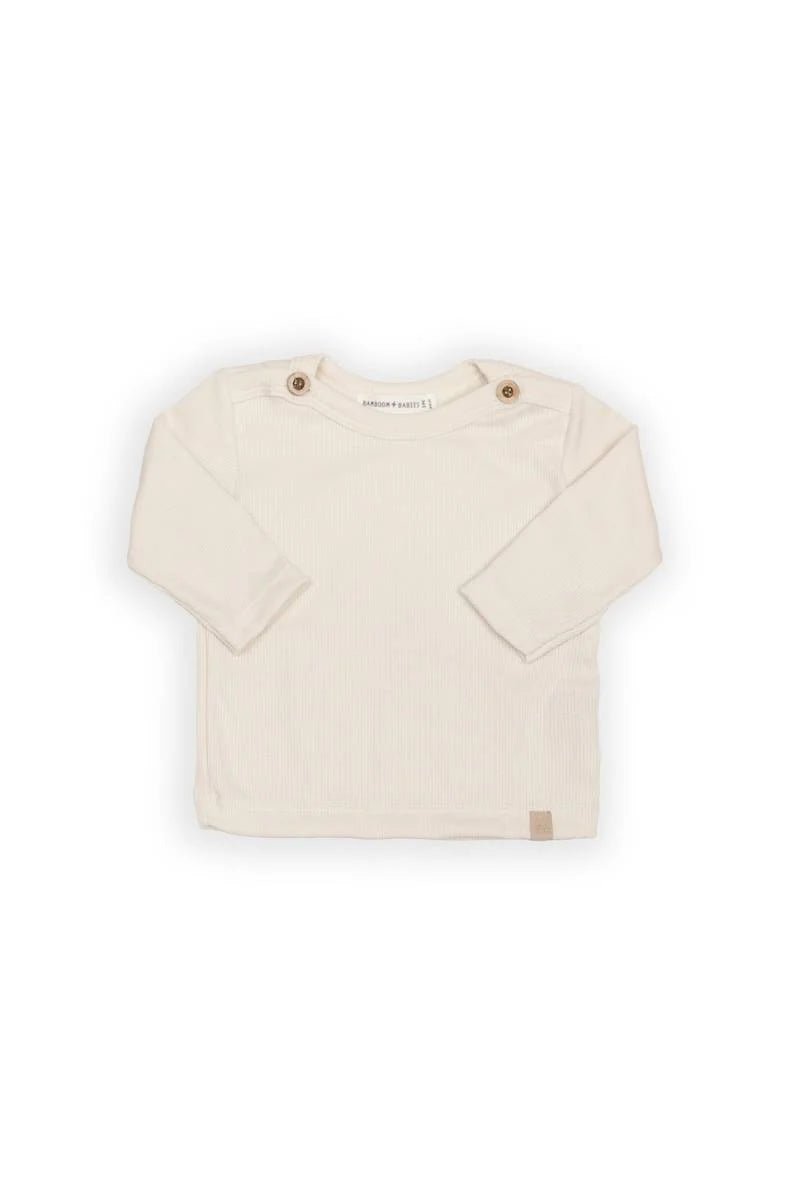 Shirt con apertura spalle - WARM WHITE 345 - Be Brave Boutique