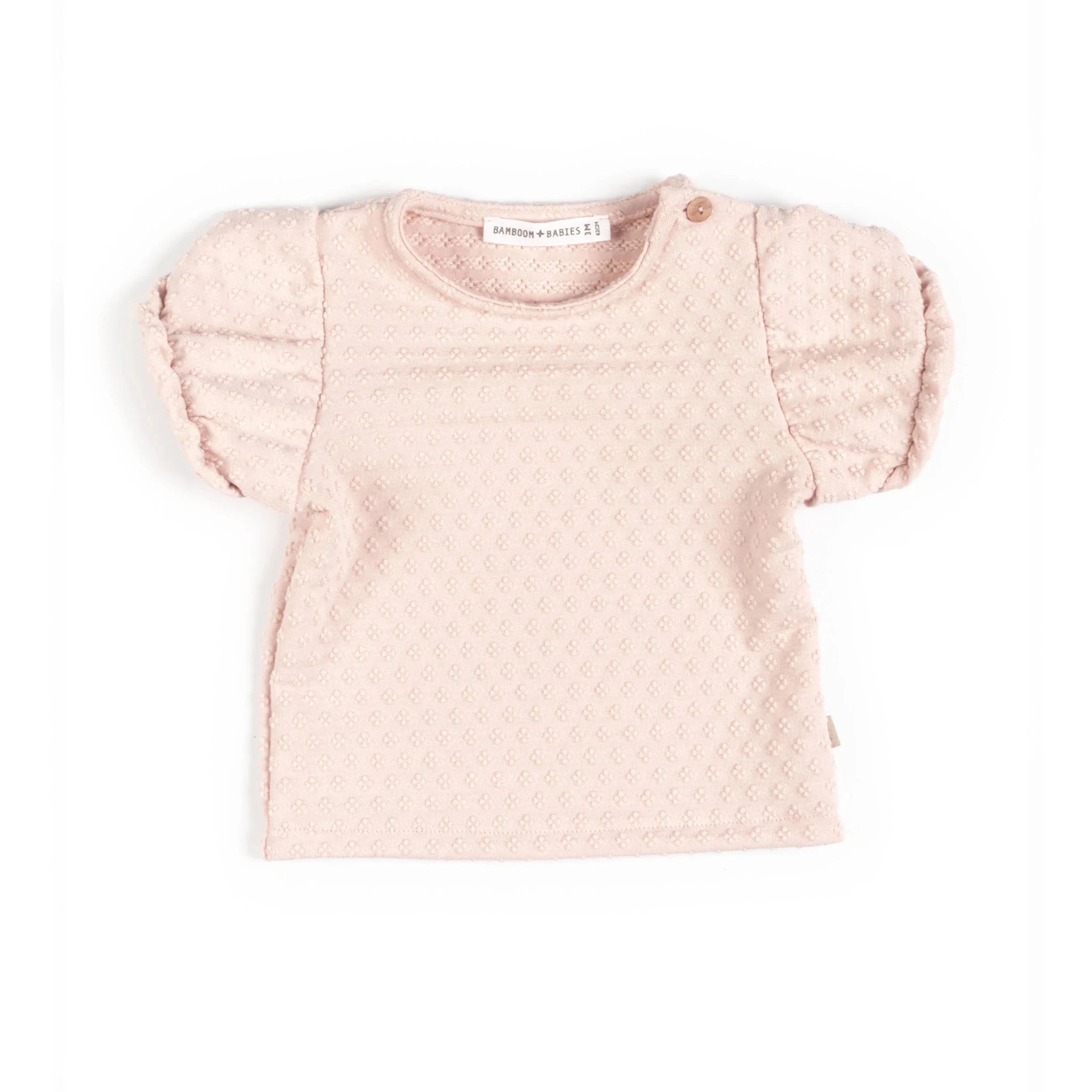 Shirt manica corta a palloncino - PINK BLOOM 275