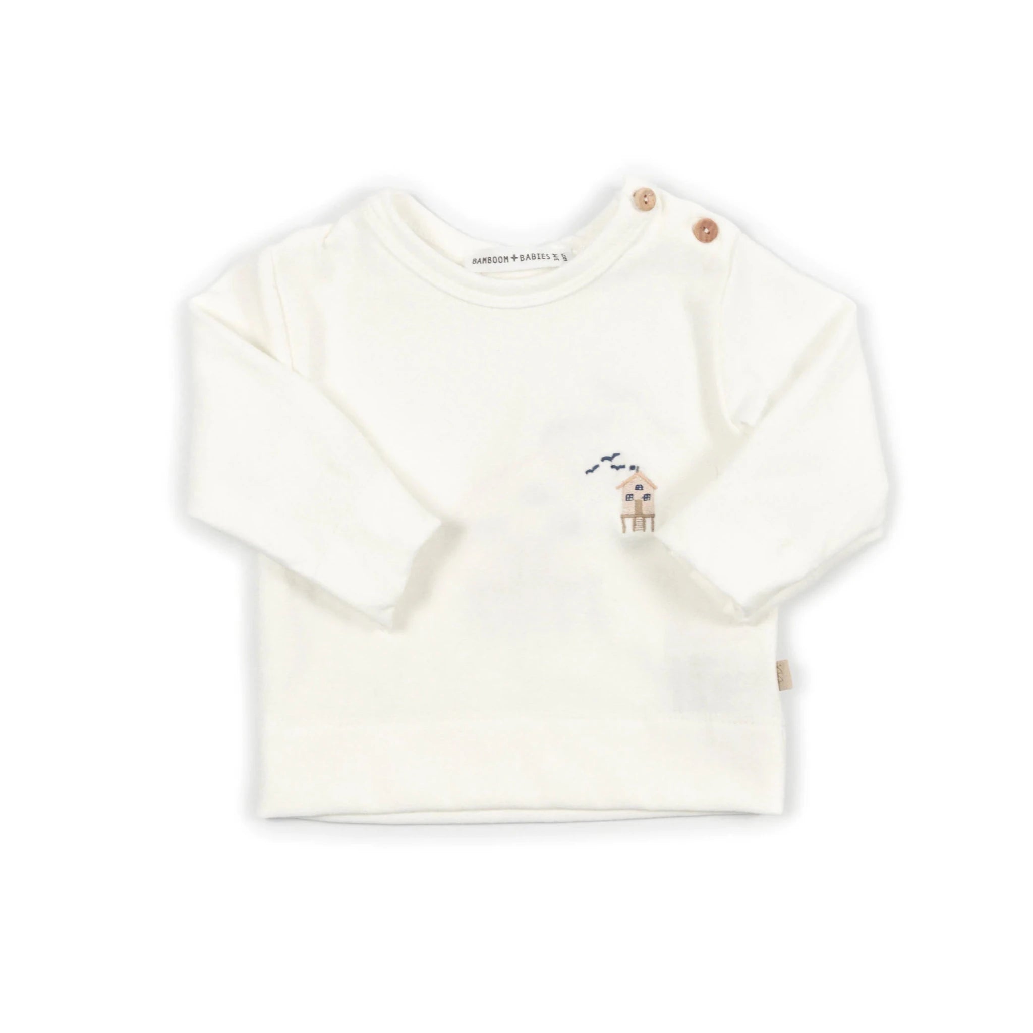 Maglia con ricamo Surf house - OFFWHITE 111