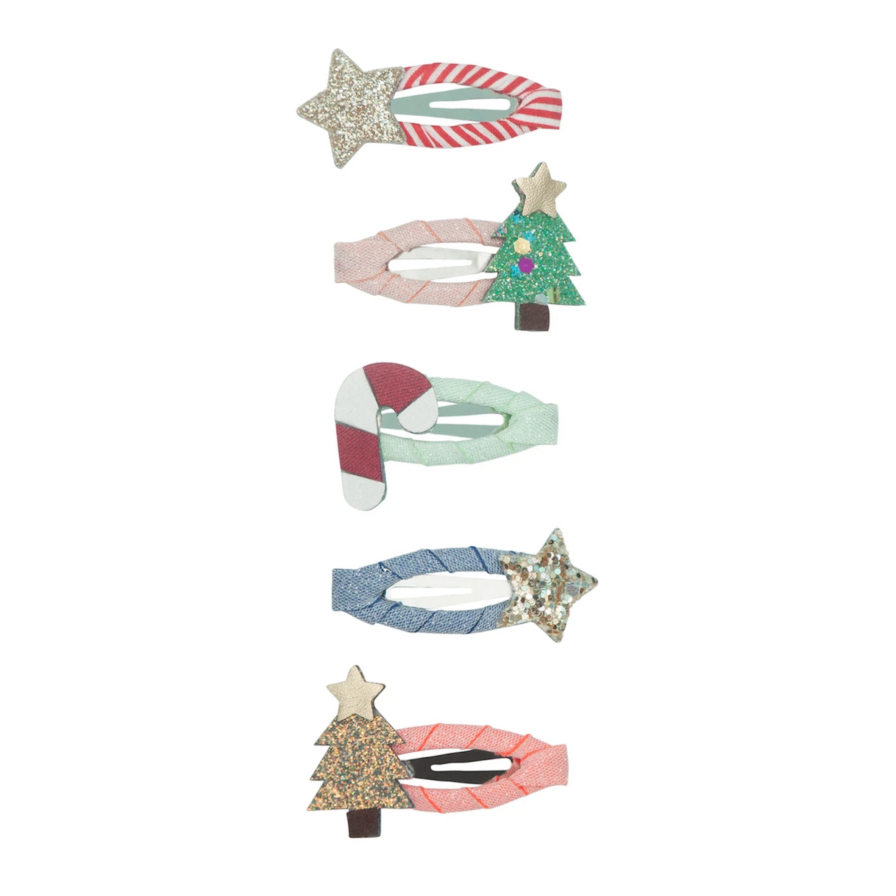 Mini Clip per Capelli di Natale Albero-Stella-Bastoncino - Be Brave Boutique