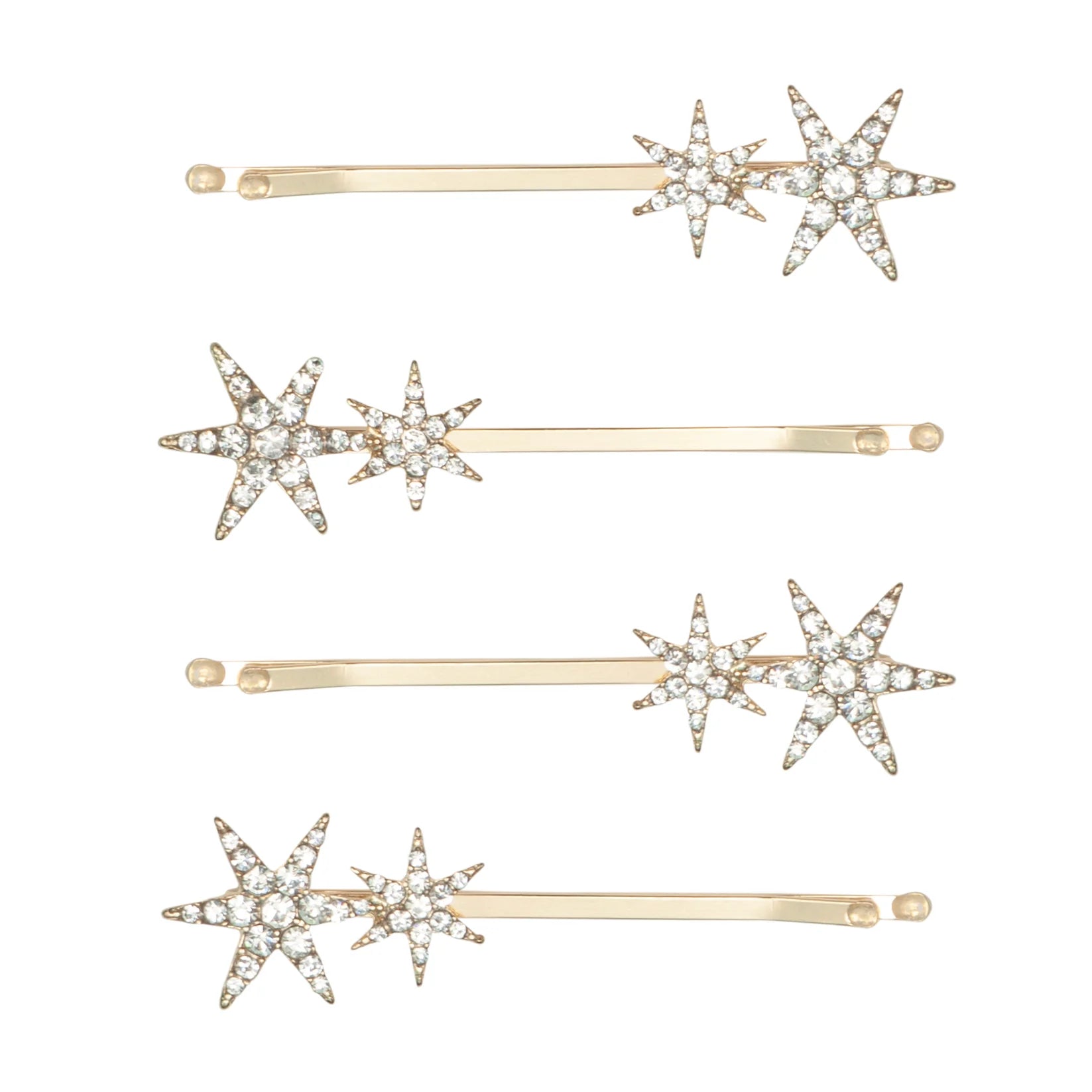 Fermagli Dorati con Stelle Brillanti - Be Brave Boutique