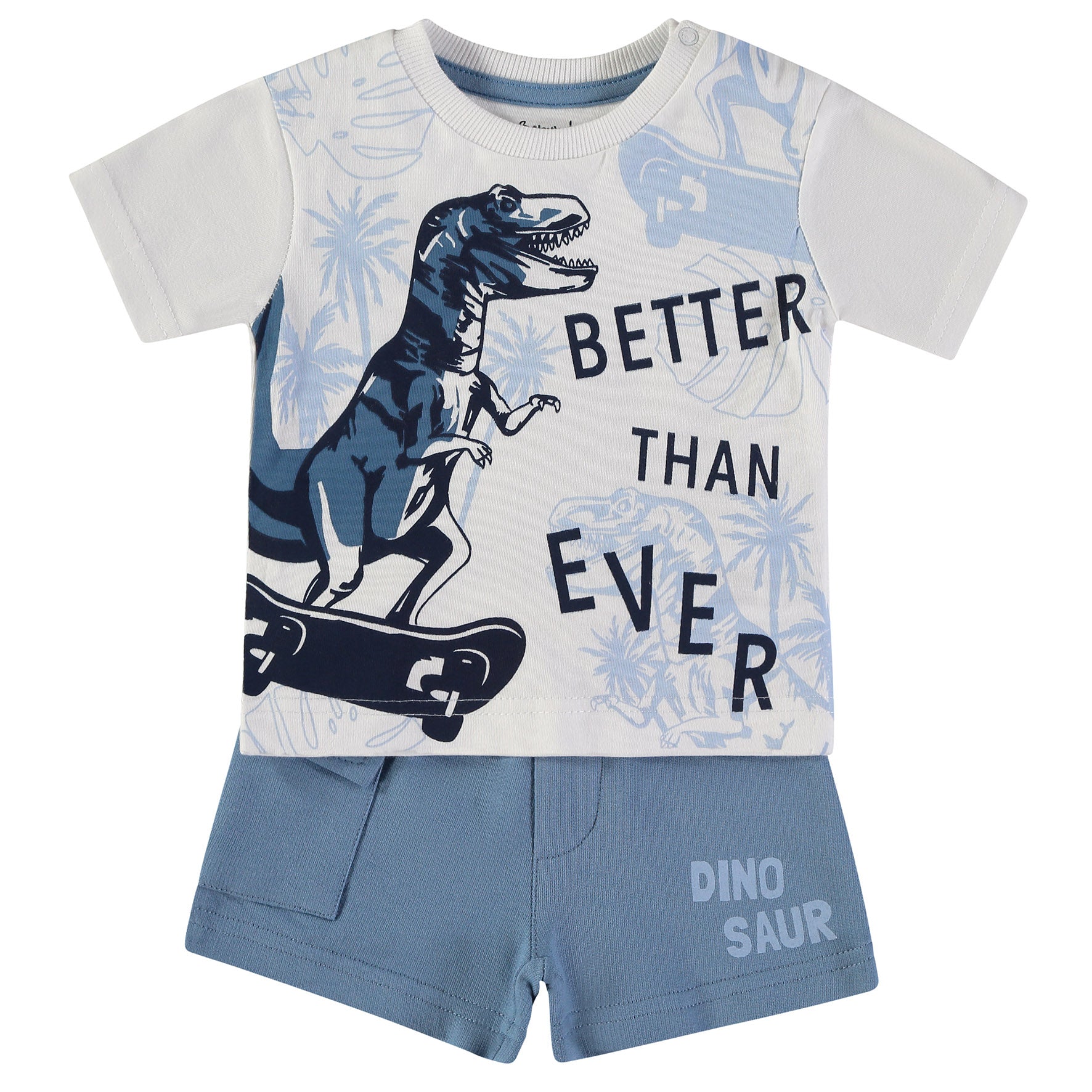 Completo in cotone per bambini 2pz Dinosauro