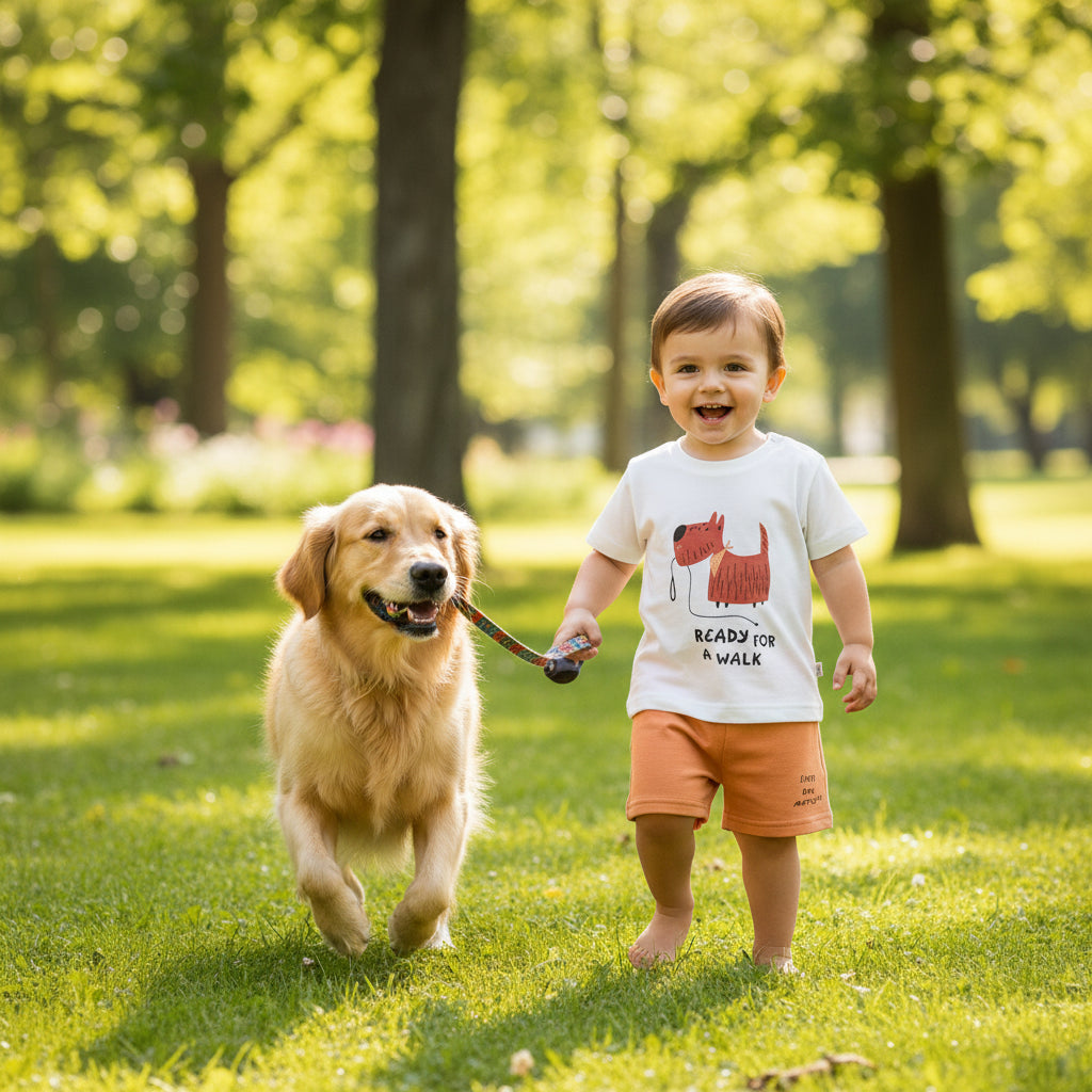 Completo in cotone per bambini 2pz