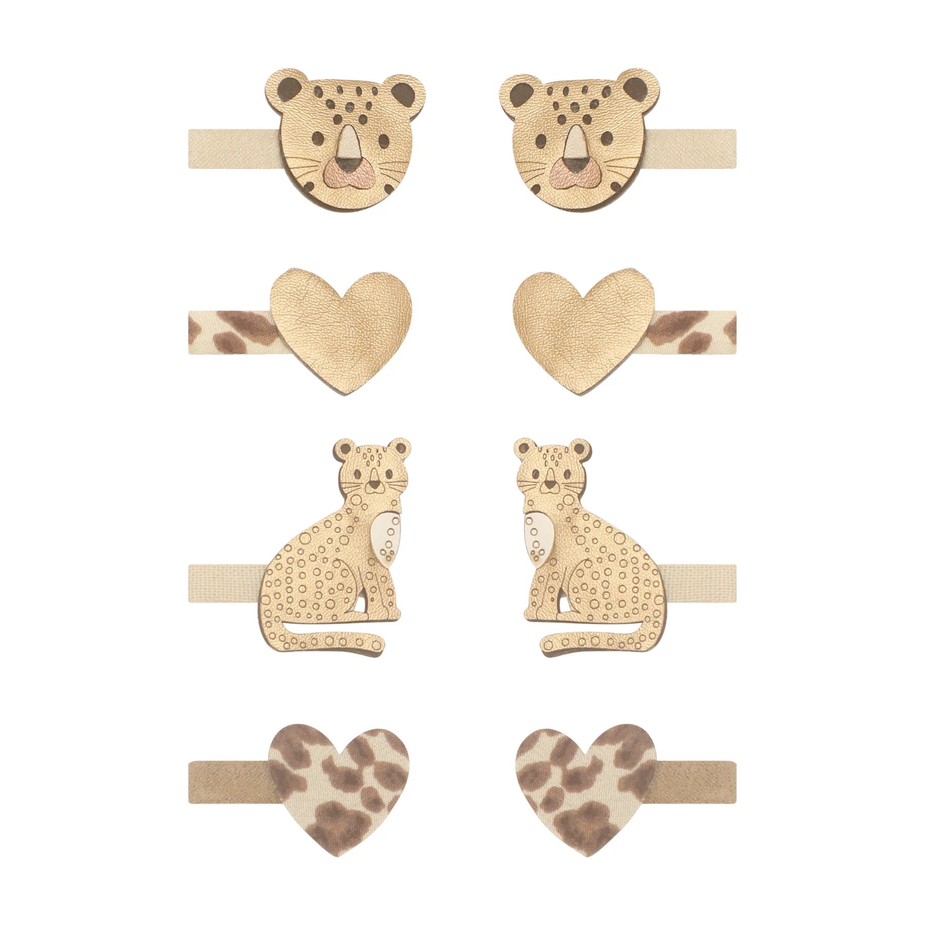 Mini Clip Leopardo e cuori - Be Brave Boutique