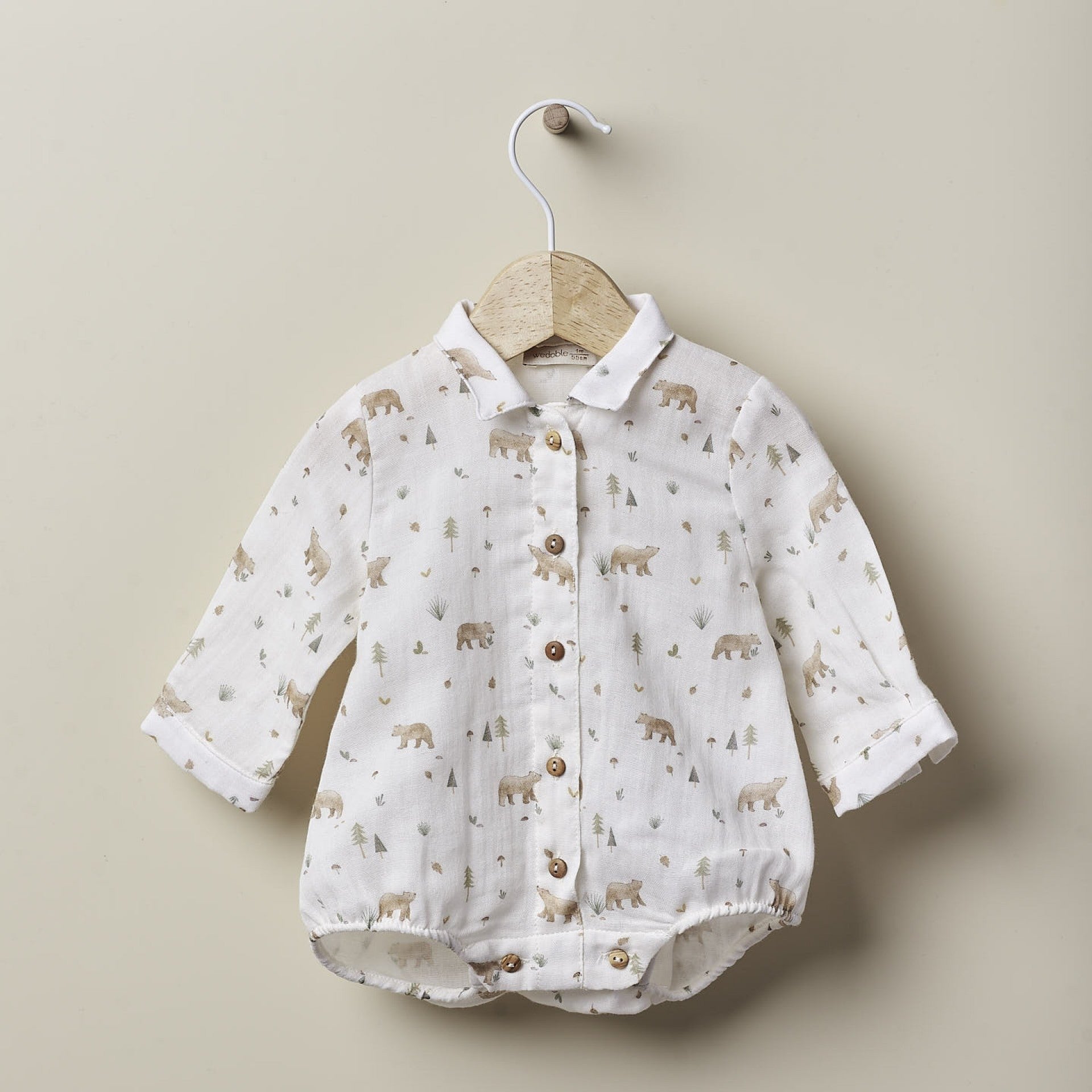 Camicia in tessuto con orsetti  LOVING WINTER - Be Brave Boutique