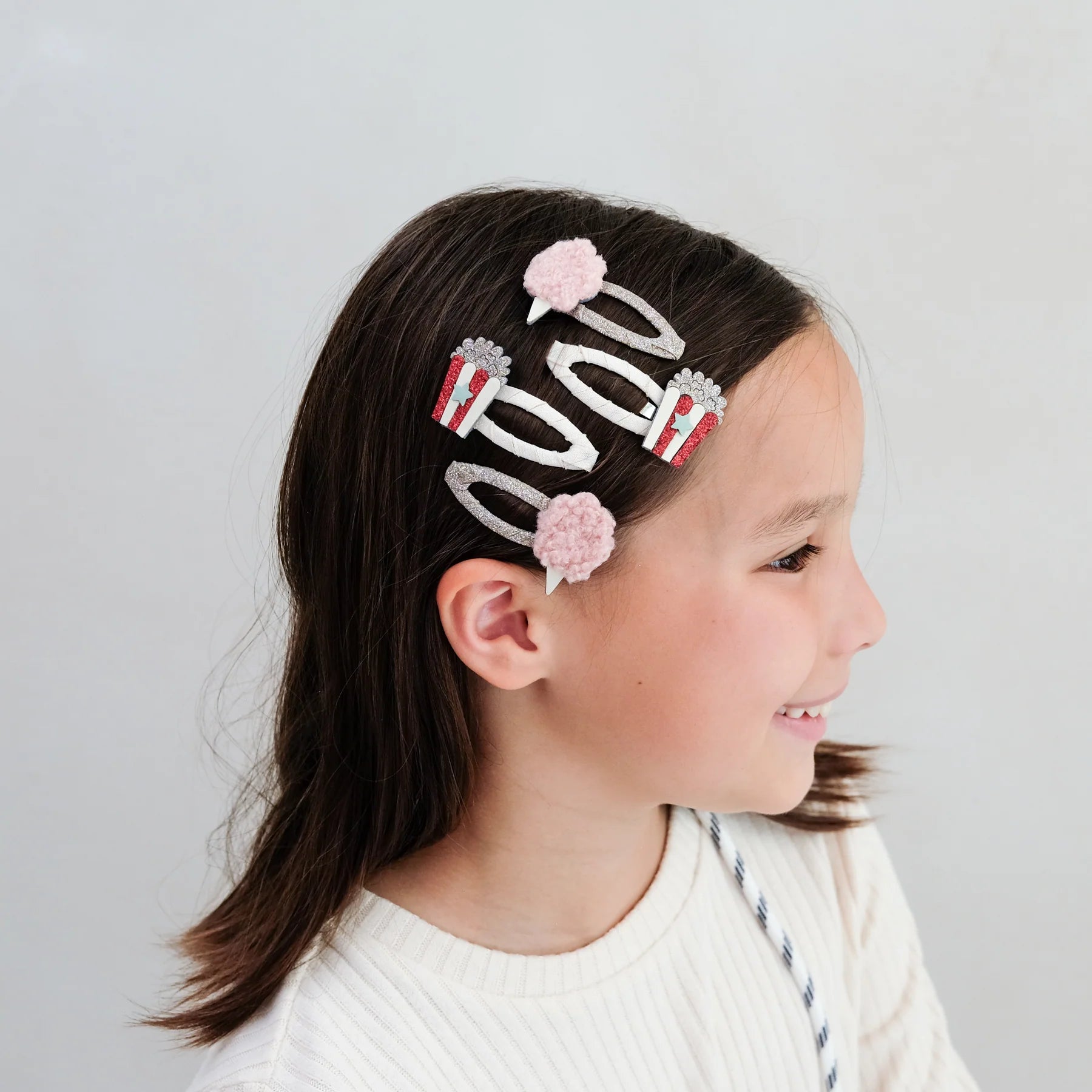 Clip  popcorn e zucchero filato - Be Brave Boutique