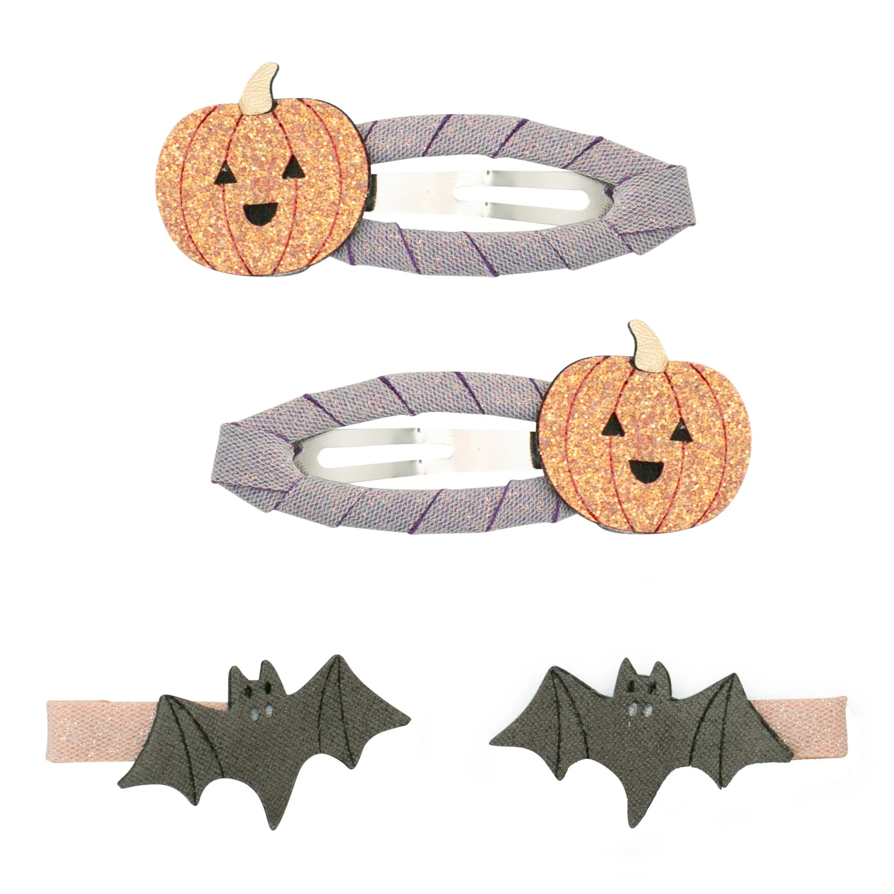 Set di clip a forma di zucca e pipistrello - Be Brave Boutique