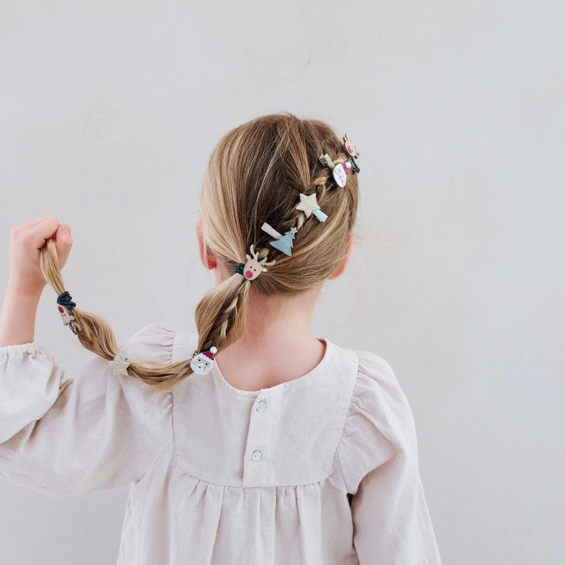 Mini clip di Babbo Natale e Rudolph - Be Brave Boutique