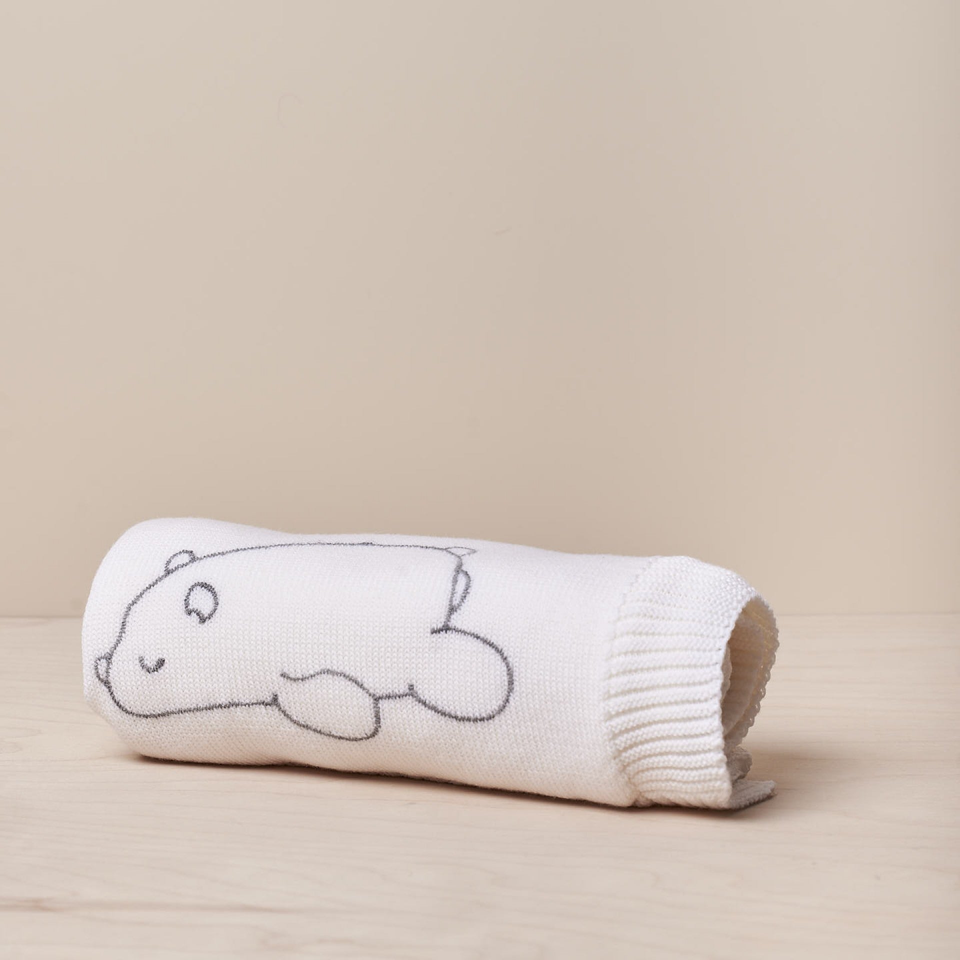 Coperta  lana merino Orso Polare - Be Brave Boutique