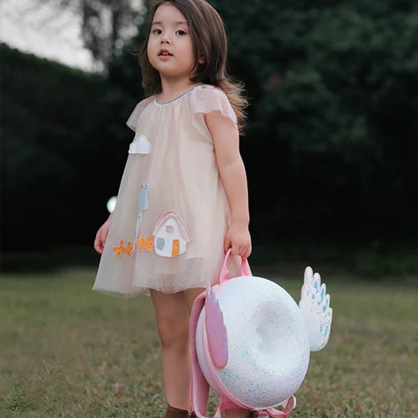 Zaino Donuts scintillante con ali per bambini - Be Brave Boutique