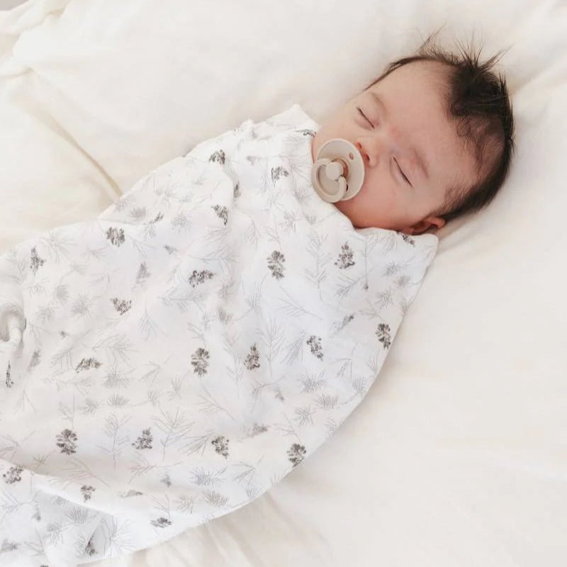 Swaddle Muslin Medium multi-uso 70x70cm 3-Pack - Pineta / Light Blue / OffWhite - Be Brave Boutique