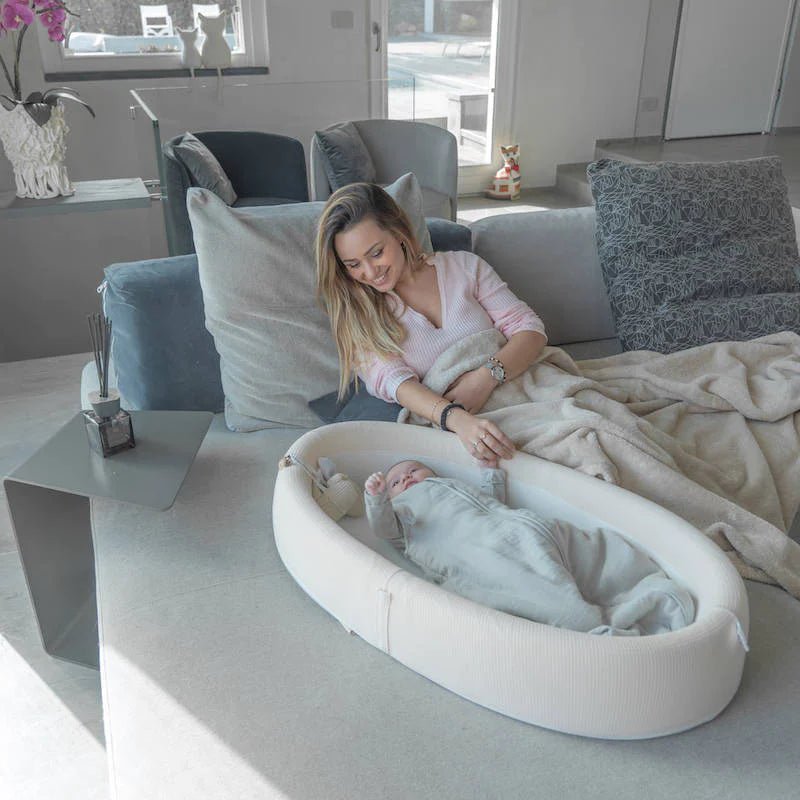 BAMBOOM BABY NEST CO-SLEEPING BABY BED 90x56cm - Ivory - Be Brave Boutique