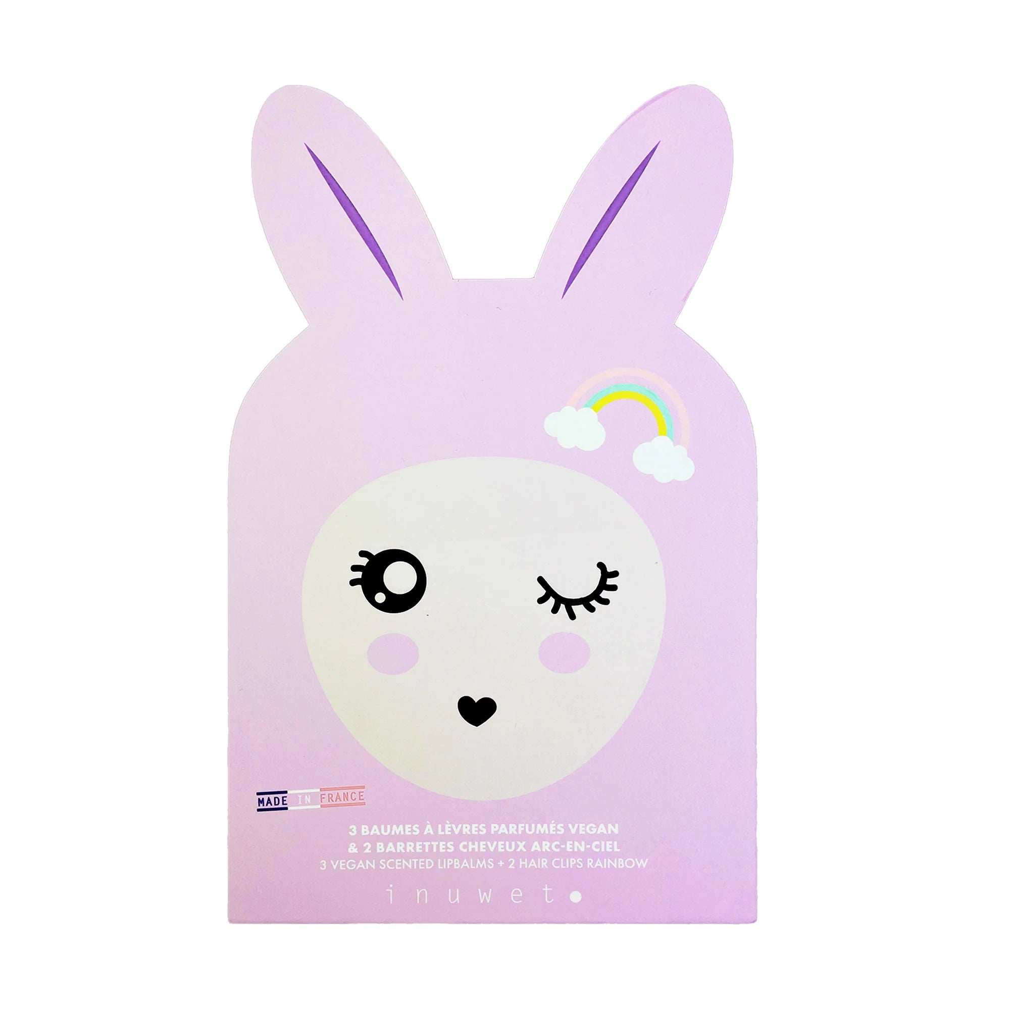 Bunny Box set regalo da 3 Balsami per labbra  vegani - Be Brave Boutique