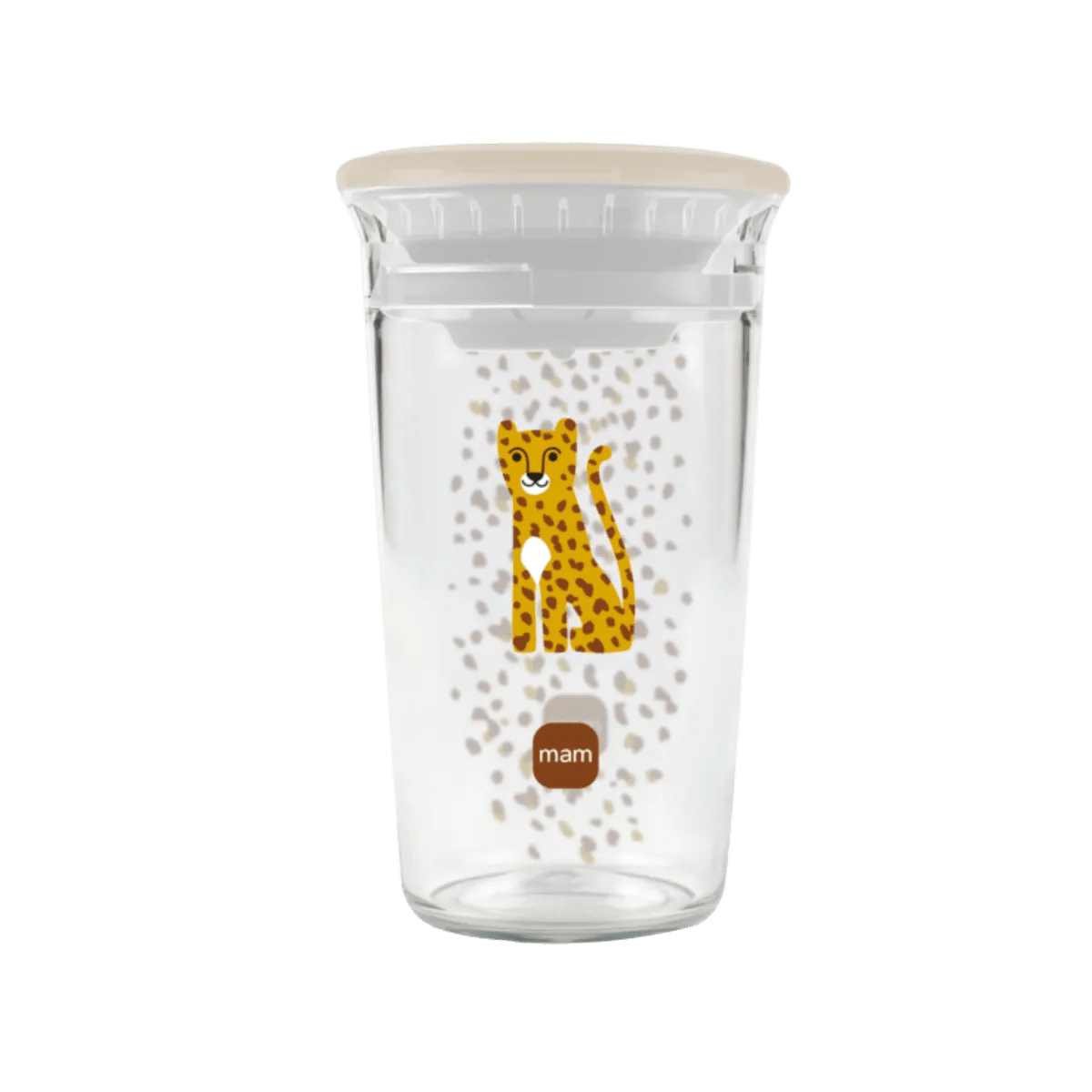 MAM Easy to Drink Cup 8+m Tigrotto tazza per bambini con valvola anti goccia