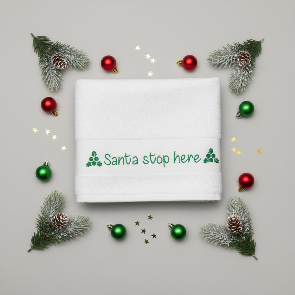 Asciugamani  Natalizio personalizzato idea regalo Natale - Be Brave Boutique
