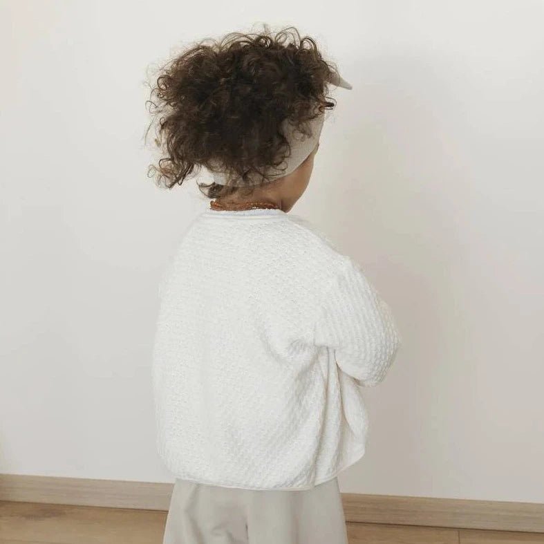 Cardigan a maglia bimba - OFFWHITE 711 - Be Brave Boutique