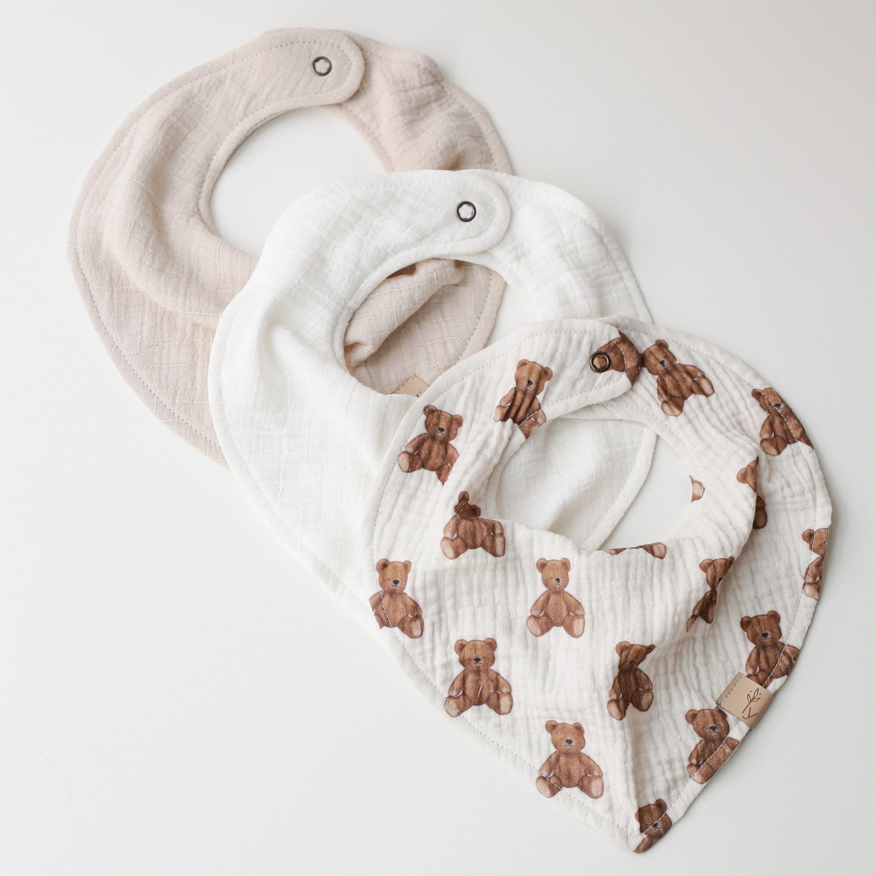 Set di 3 bavaglini Orsetto - Be Brave Boutique