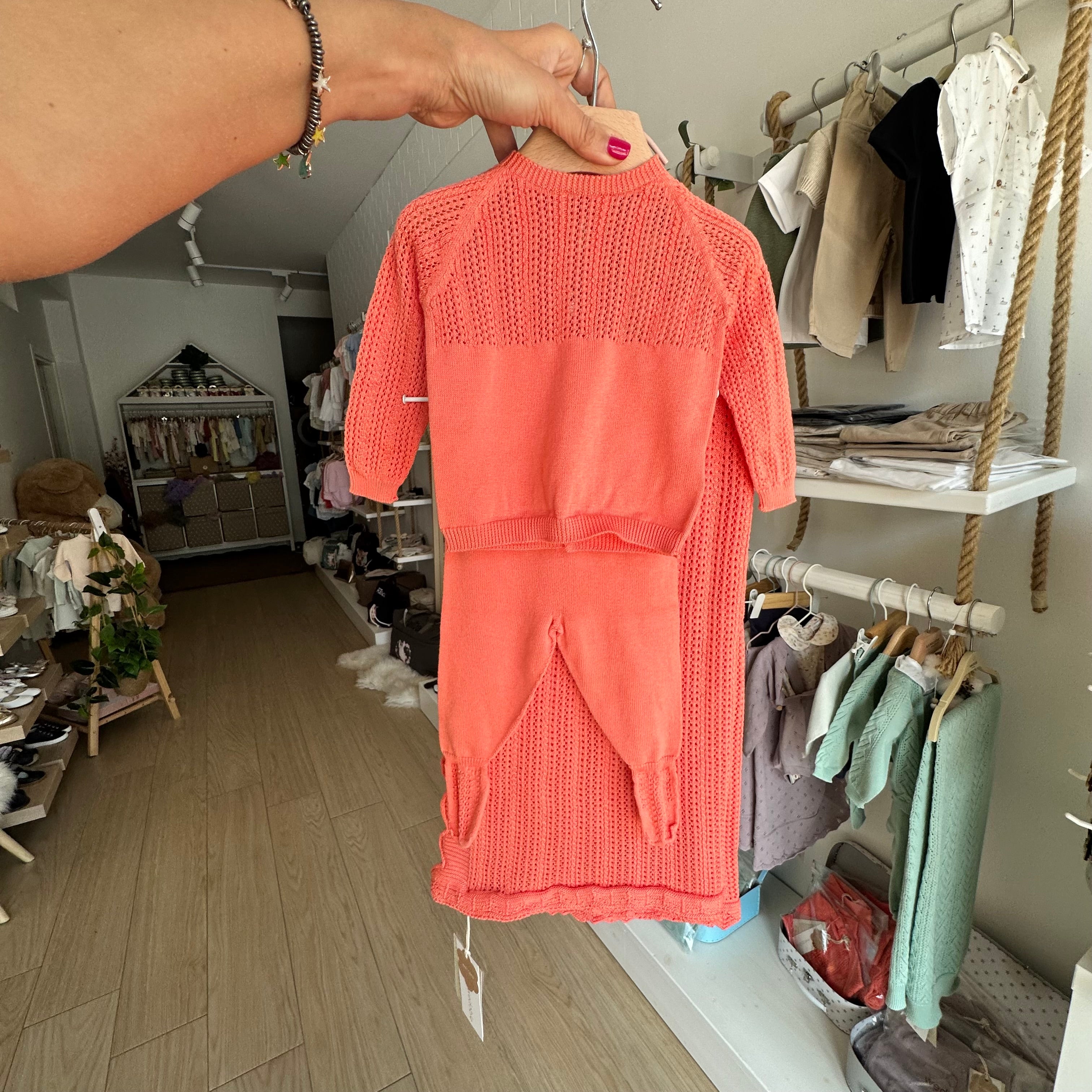 Copertina in Cotone Biologico Coral  – A GRACEFUL SUMMER - Be Brave Boutique
