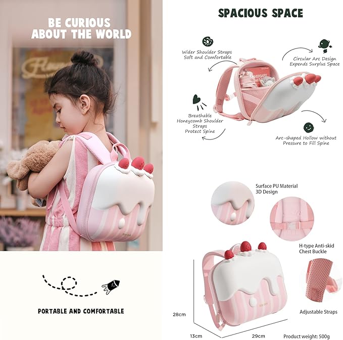Zaino Torta di Fragole per bambini - Be Brave Boutique