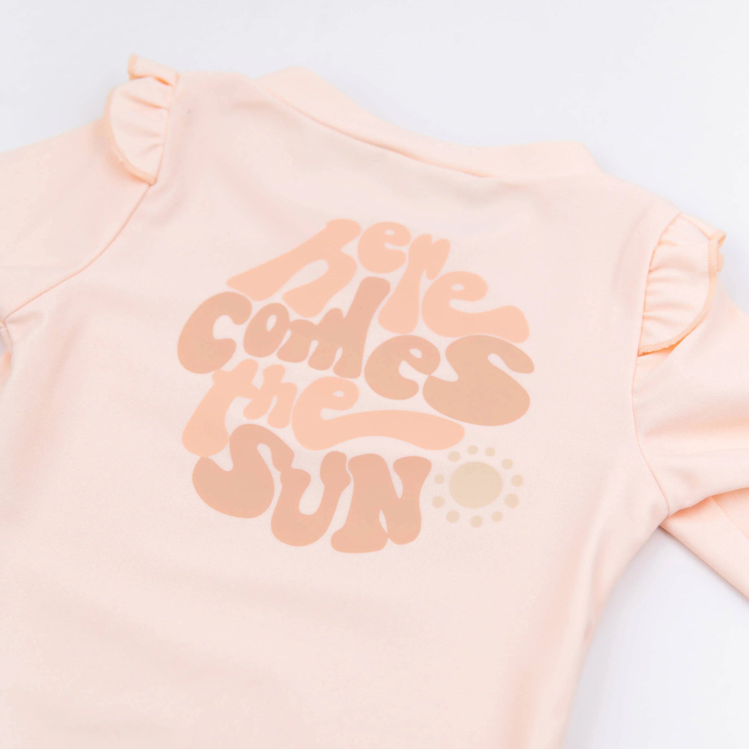 T-shirt Mare Maniche 3/4 UV50+- Bimba - LOGO HERE COMES THE SUN 325 - Be Brave Boutique