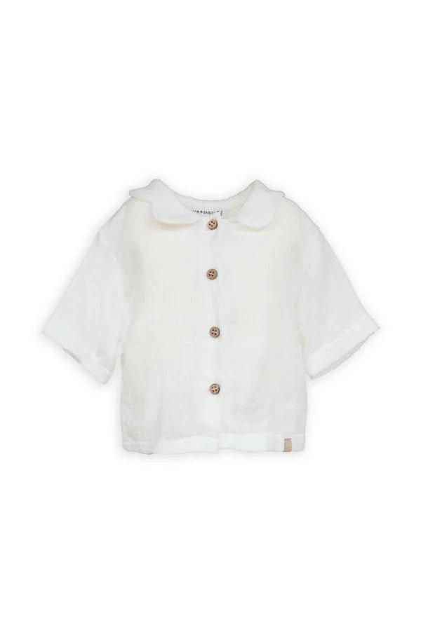Camicia collo a fiore - OFFWHITE 111 - Be Brave Boutique