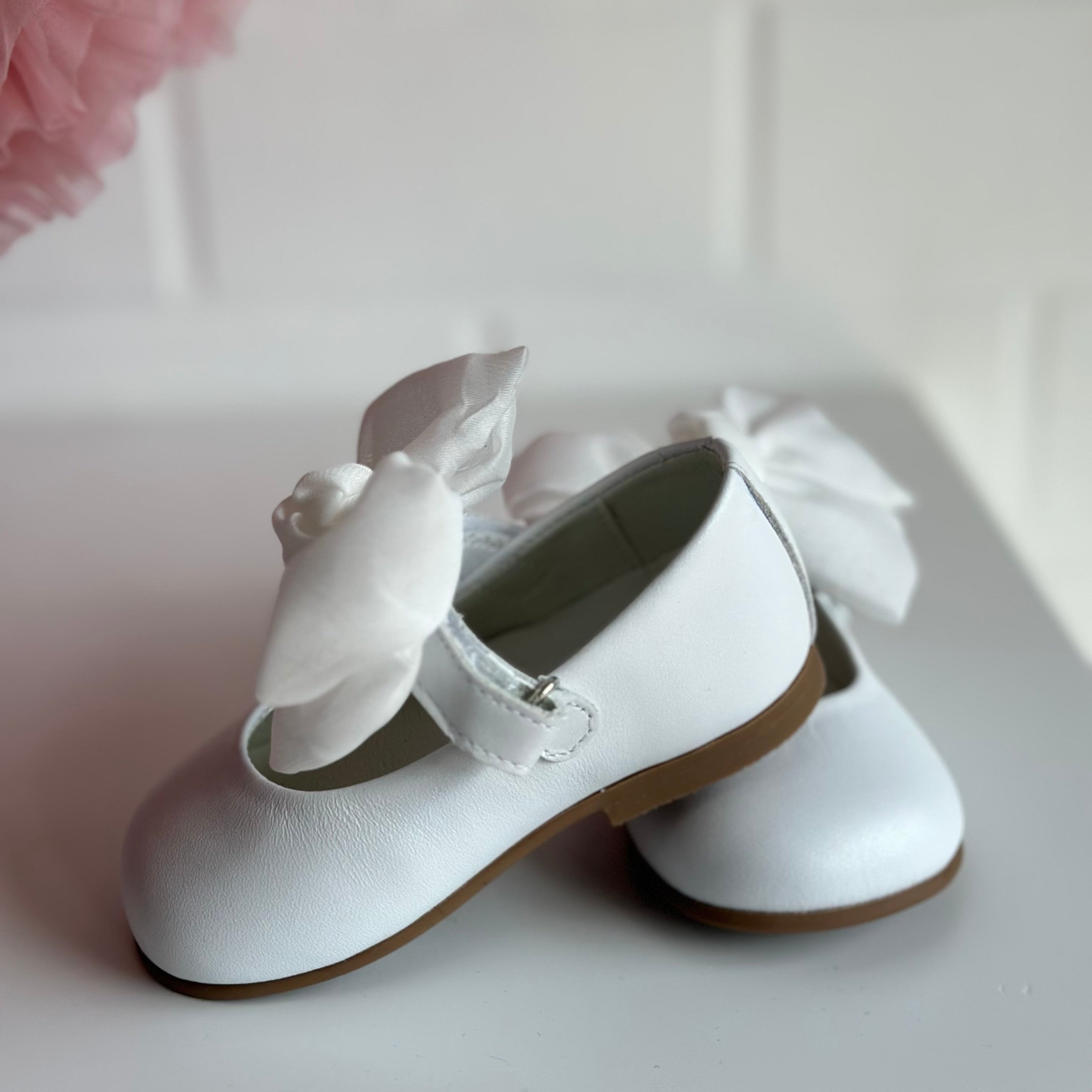 ANDANINES Ballerine Bianco eleganti con fiocco e plantare anatomico - Be Brave Boutique