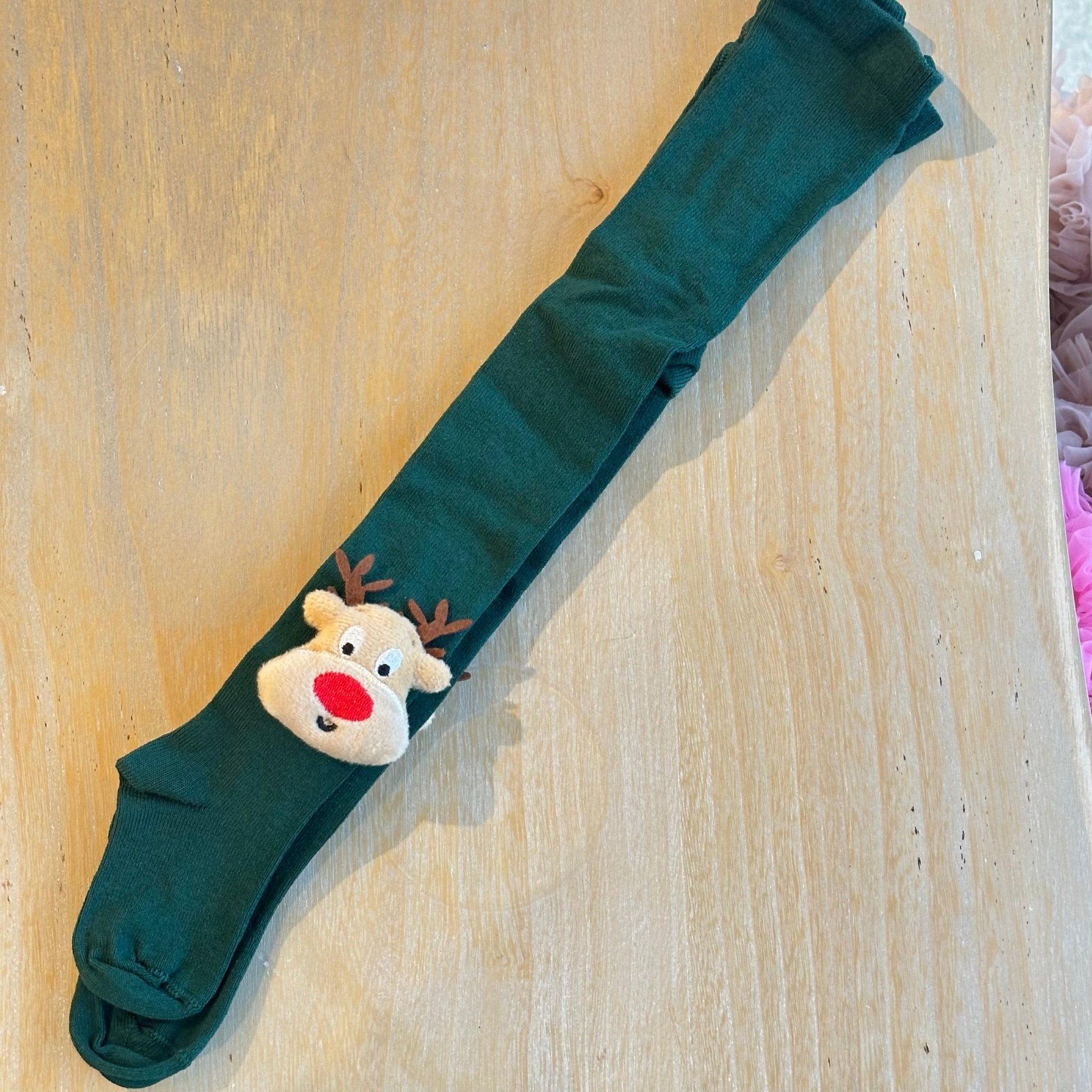 Calzamaglia Natalizia per bambini con Renna  Meia Pata - Be Brave Boutique