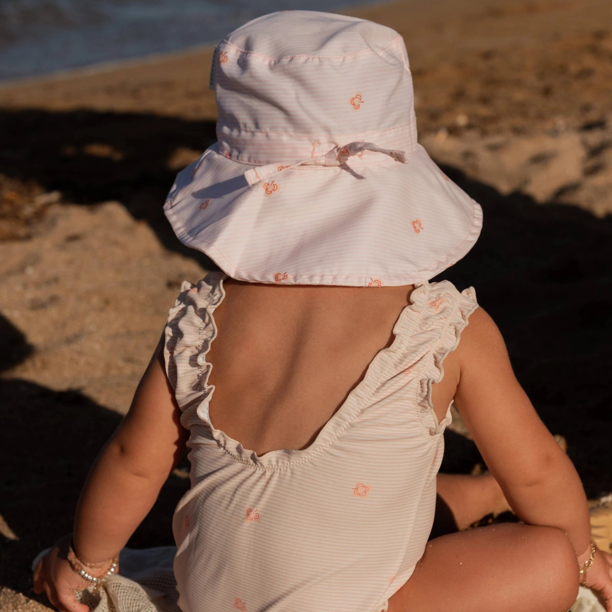 Tutina da mare bimba - STRIPE AND LEAVES 433