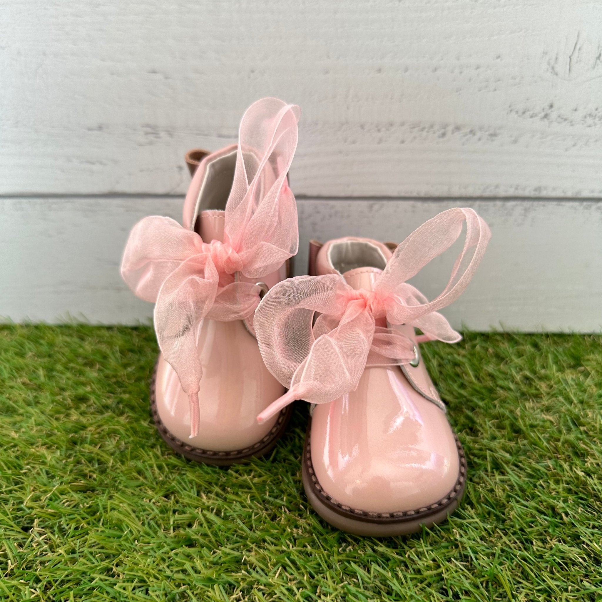 ANDANINES stivaletto in pelle  Rosa Lucido con  plantare anatomico - Be Brave Boutique