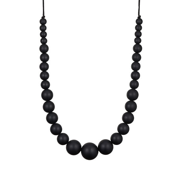 Collana allattamento,  trasporto e dentizione "Black" - Be Brave Boutique