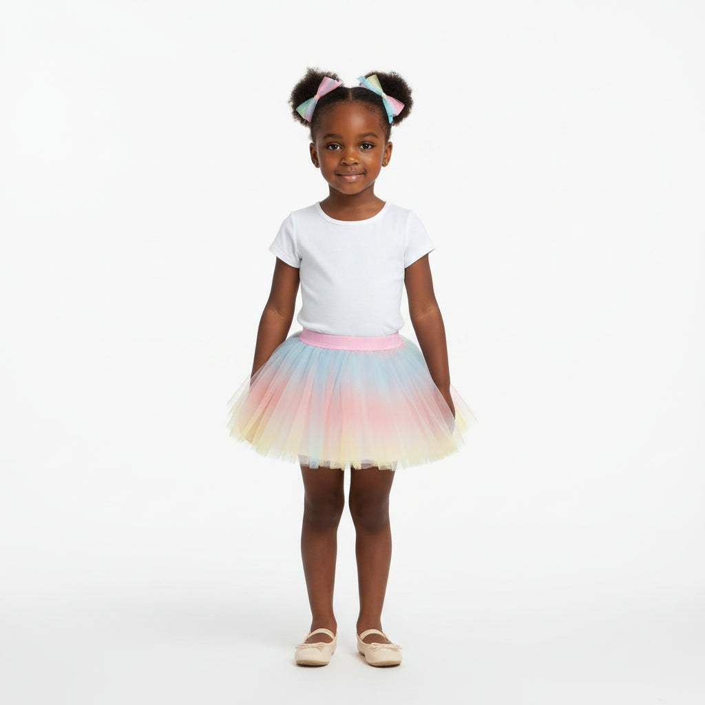 Tutù per bambini pastello Tie Dye, tutù primaverile