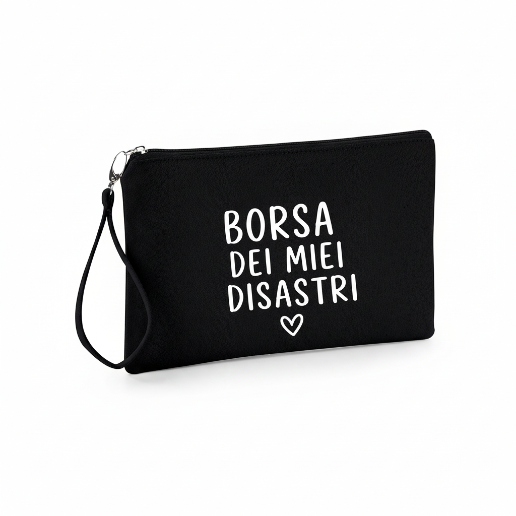 Pochette in cotone  Frase divertente idea regalo amica, addio al nubilato, collega