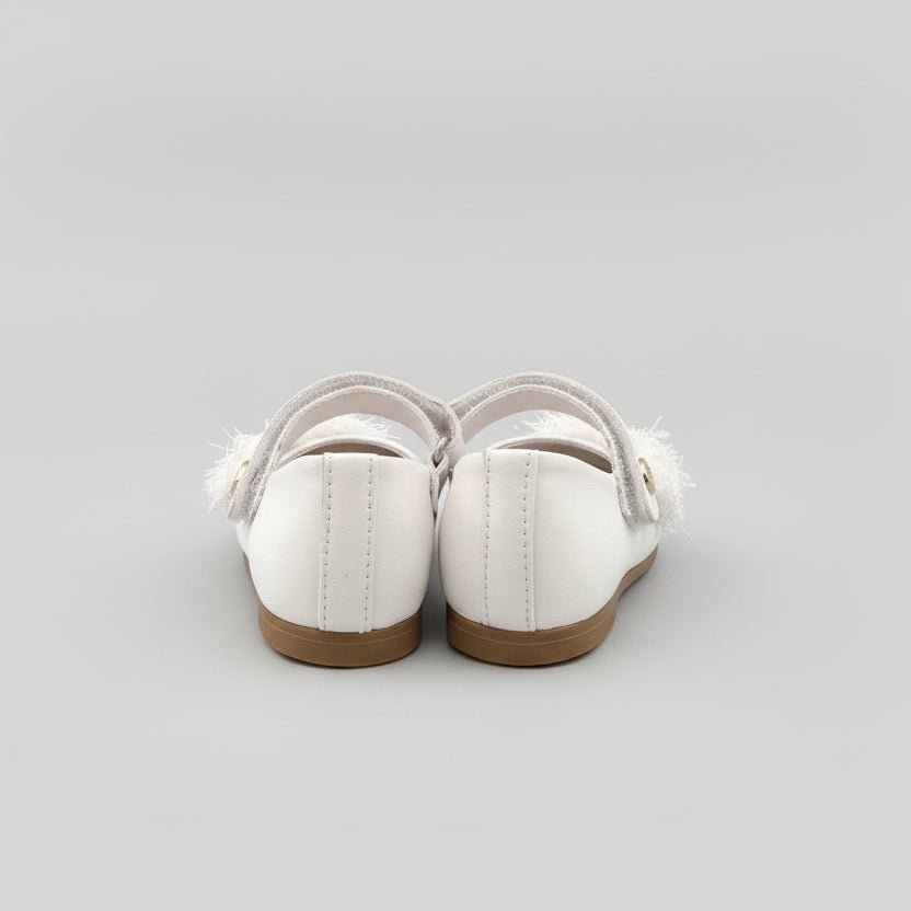 ANDANINES Ballerine eleganti Bianco con fiori  e plantare anatomico - Be Brave Boutique