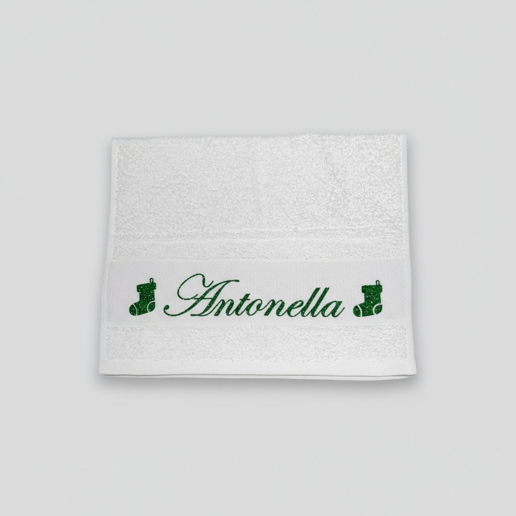 Asciugamani  Natalizio personalizzato idea regalo Natale - Be Brave Boutique