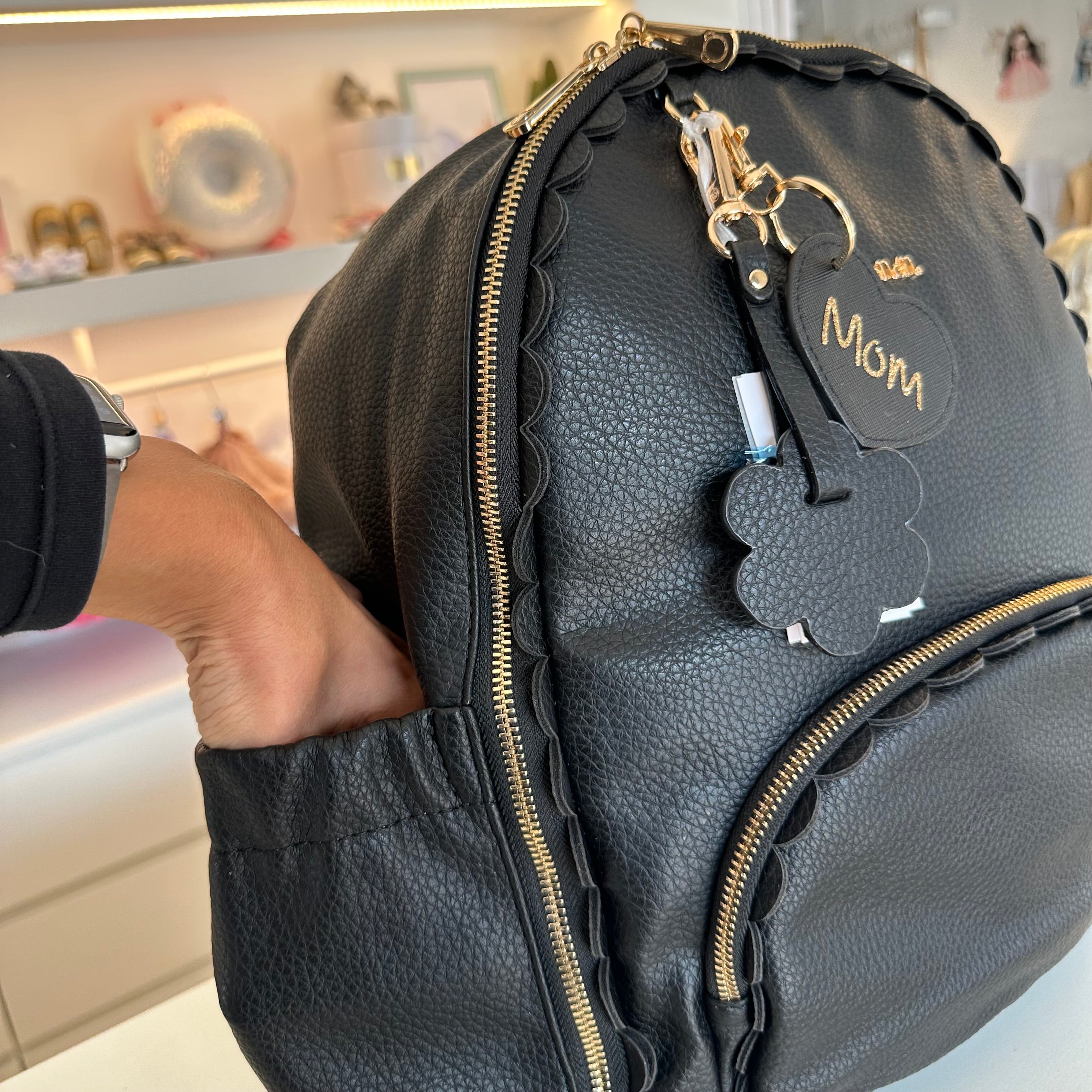 Zaino con fasciatoio Nero Nanan con Omaggio - Be Brave Boutique