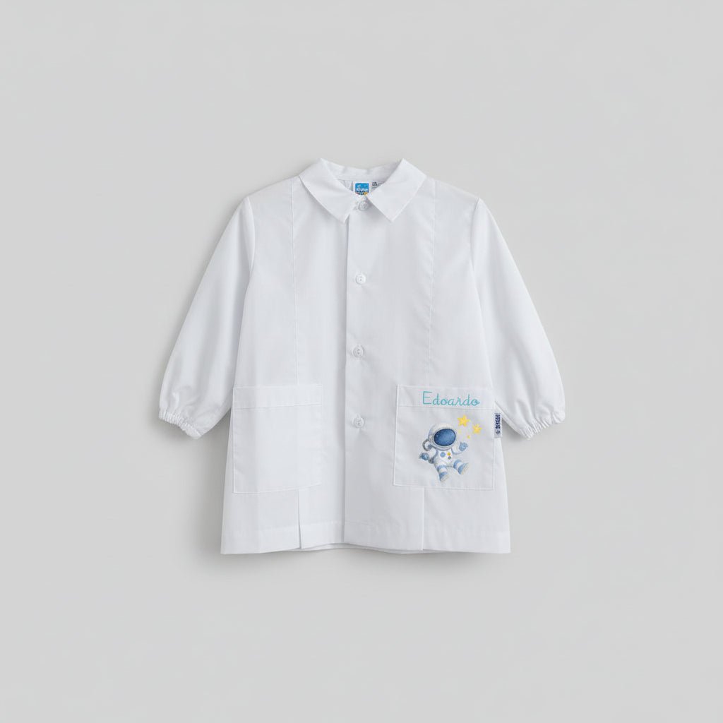 Grembiule Siggi  asilo Astronauta Personalizzabile con nome - Be Brave Boutique