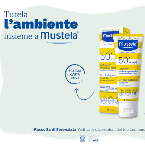 Latte solare SPF 50+ protezione molto alta - 40ml