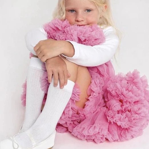 Gonna Ampia in Tulle  Rosa Bubble Gum - Be Brave Boutique