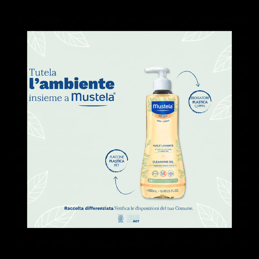 Mustela Olio Bagno 500 ml adatto ai neonati