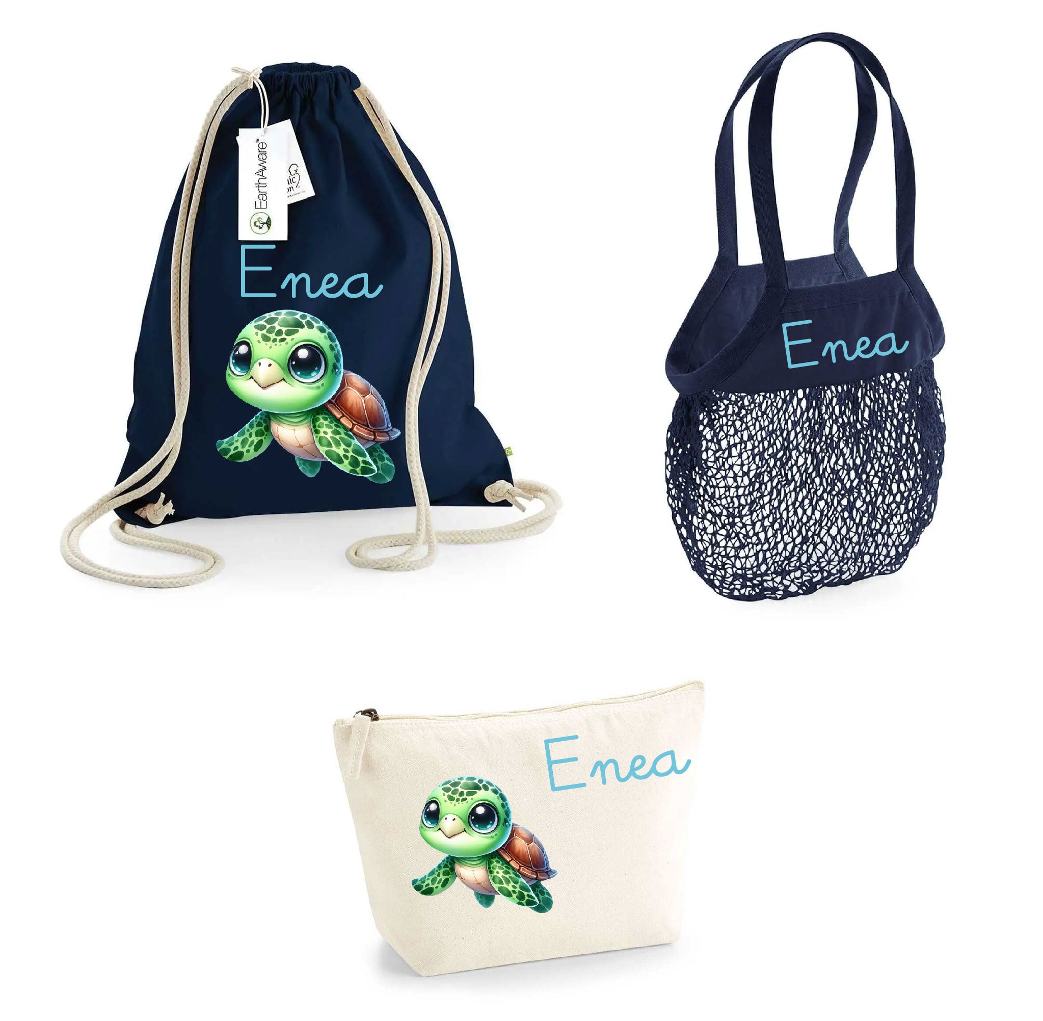 Set spiaggia per Bambini Personalizzabile Tartaruga - Be Brave Boutique