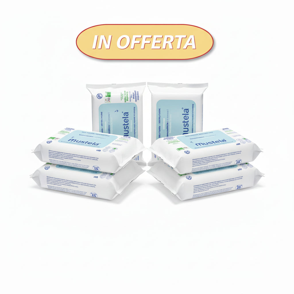 x6 Salviette compostabili all'acqua senza profumo