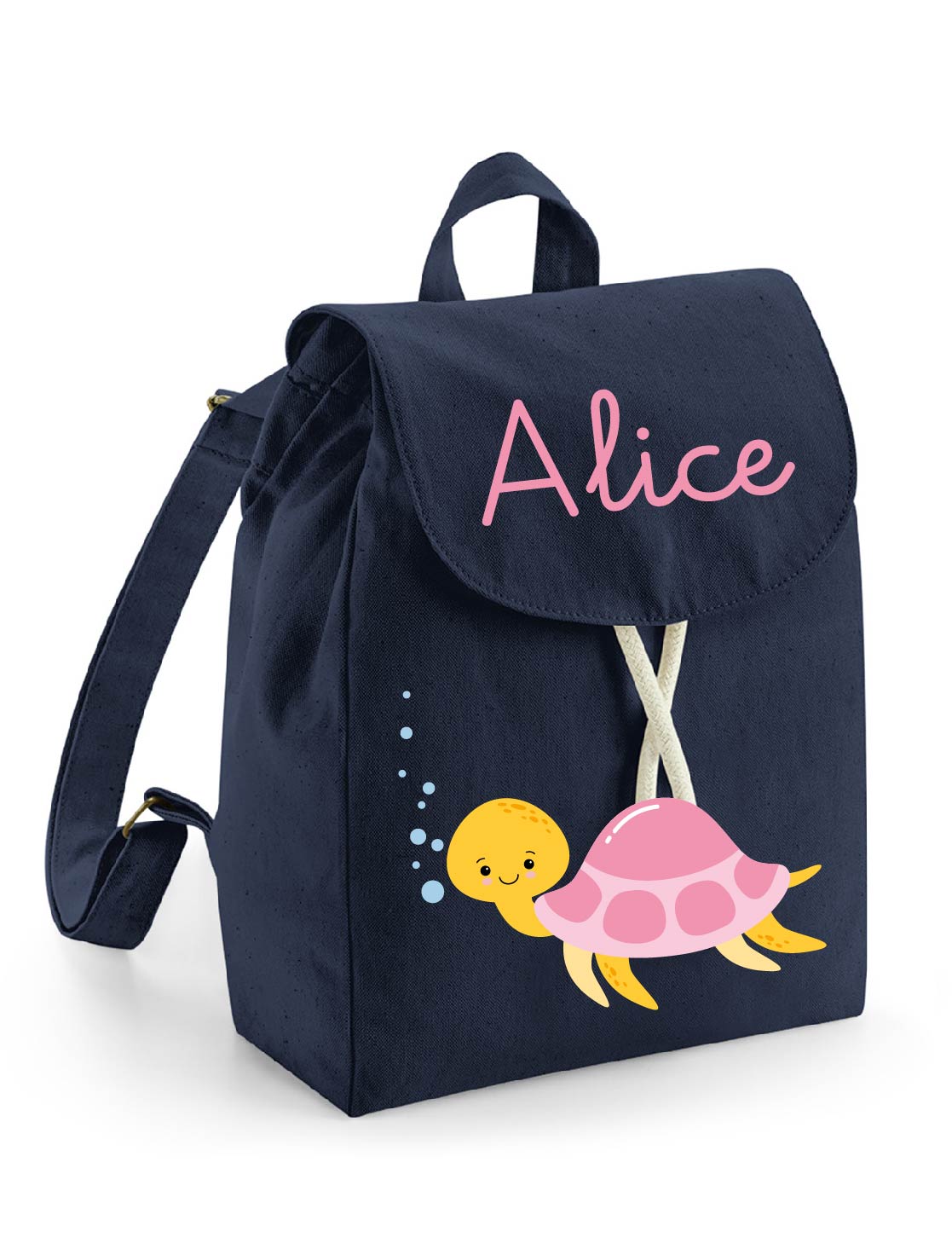 Mini Zaino in cotone Tartaruga Marina - Be Brave Boutique