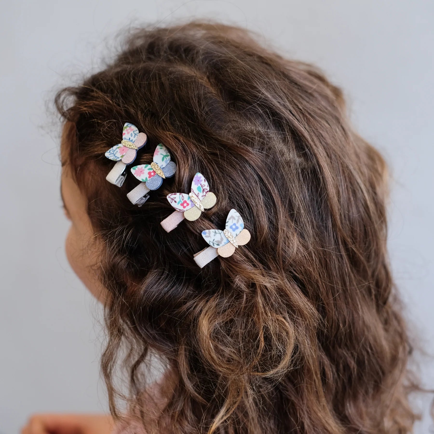 Mini clip Farfalle Floreali - Be Brave Boutique